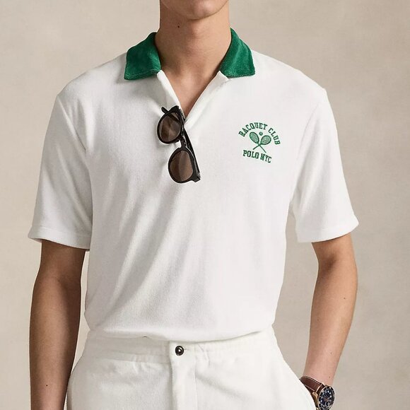 Polo Ralph Lauren Men's Standard-Fit Terry Graphic Polo Shirt - Picture 1 of 11